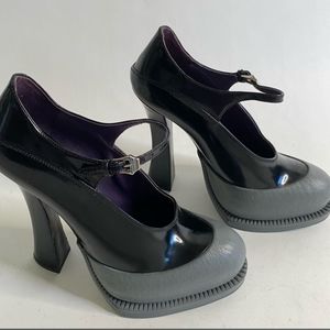 Runway Prada Rubber Toe Mary Jane Platform